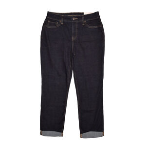 CHICO'S NEW $90 So‎ Slimming Girlfriend Crop Jean Quill Rinse Chico's 00 / US 2
